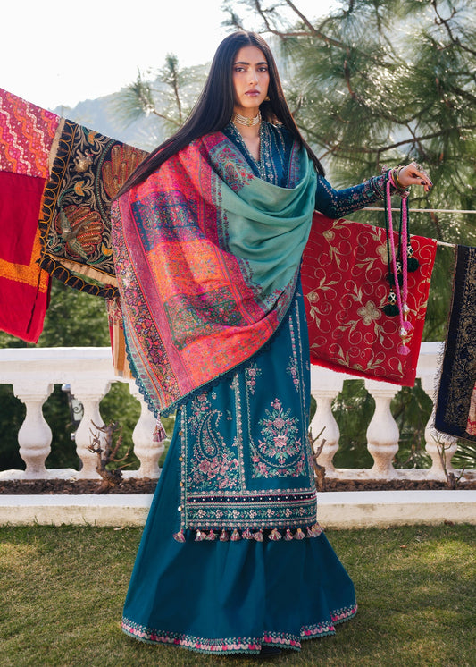 Reems Luxury Full Embroidered Chikenkari Lawn Unstiched 3PC Suit