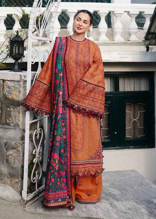Reems Luxury Full Embroidered Chikenkari Lawn Unstiched 3PC Suit