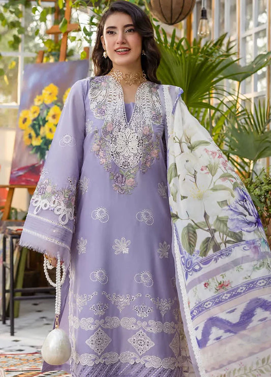 GHANI-Luxury Full Embroidered Chikenkari Lawn Unstiched 3PC Suit