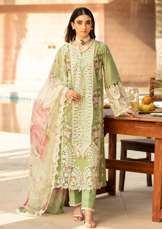 Ghani Luxury Full Embroidered  Chikenkari Lawn Unstiched 3PC Suit