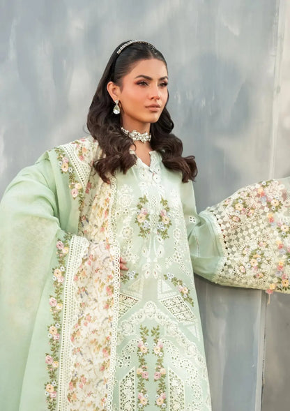 Reems Luxury Full Embroidered  Chikenkari Lawn Unstiched 3PC Suit