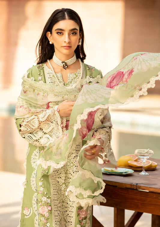 Ghani Luxury Full Embroidered  Chikenkari Lawn Unstiched 3PC Suit