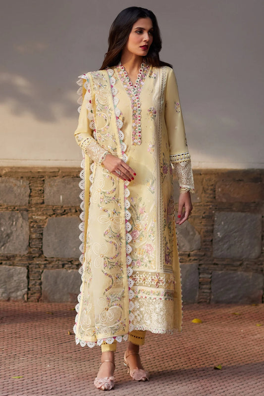Reems Luxury Full Embroidered  Chikenkari Lawn Unstiched 3PC Suit
