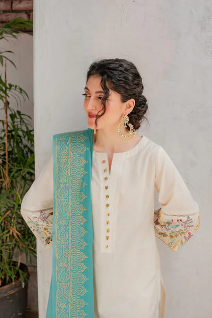 REEMS EMBROIDERED LAWN 3PC UNSTICHED
