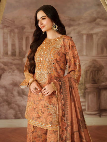 Mohagni Embroidery Lawn 3PC