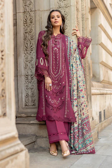 Reems Luxury Full Embroidered  Chikenkari Lawn Unstiched 3PC Suit