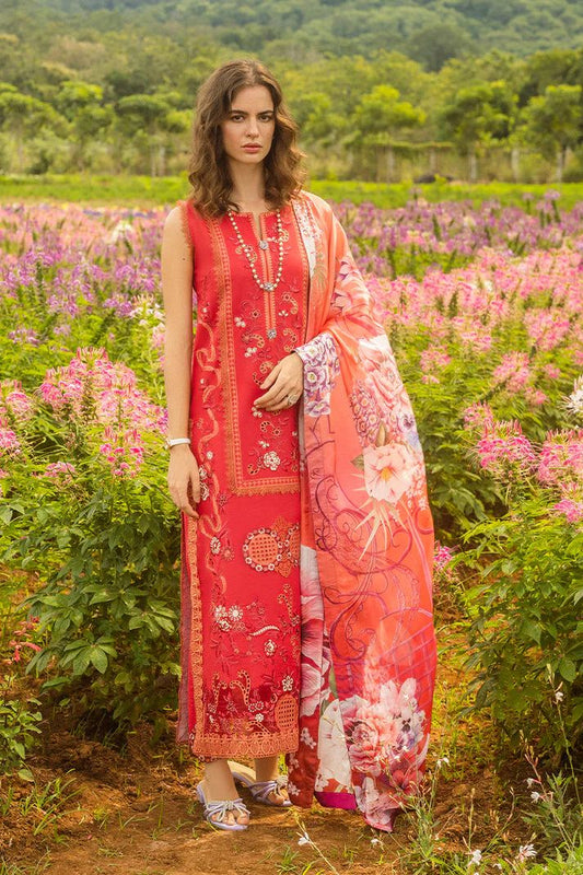 Reems Luxury Full Embroidered Lawn Unstiched 3PC Suit