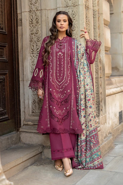 Reems Luxury Full Embroidered  Chikenkari Lawn Unstiched 3PC Suit