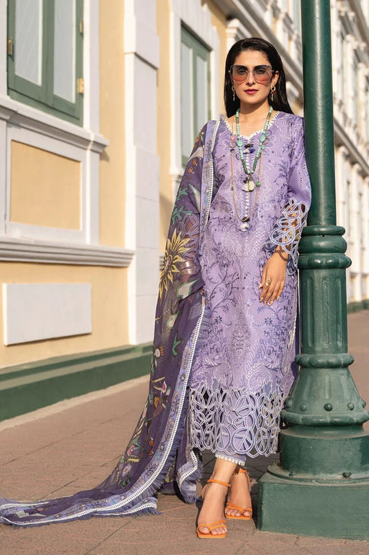 Reems Luxury Full Embroidered  Chikenkari Lawn Unstiched 3PC Suit