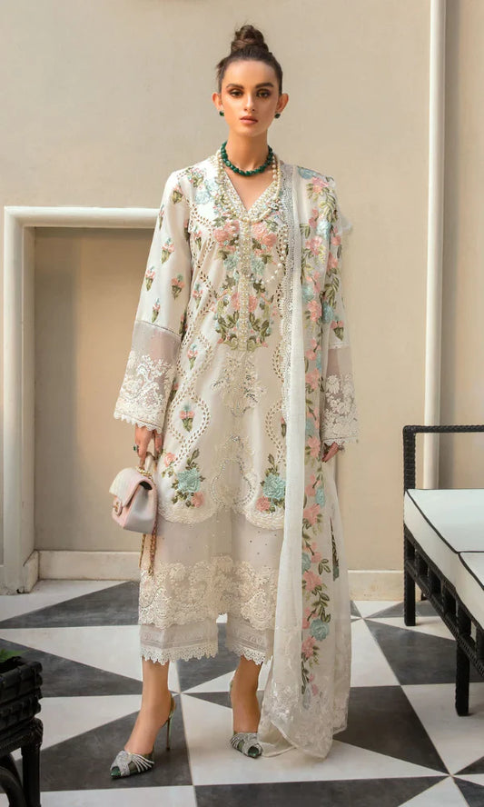 Reems Luxury Full Embroidered Lawn Unstiched 3PC Suit